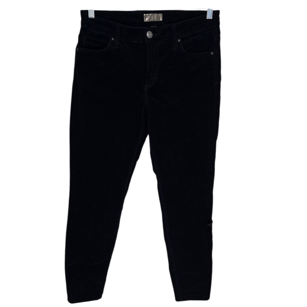 KUT From The Kloth Womens Size 6‎ Navy Blue Corduroy Pants Straight Leg Casual